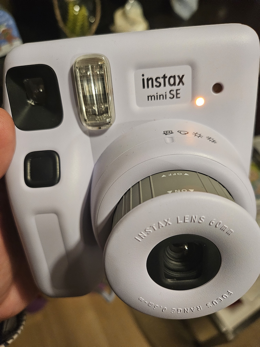 Fujifilm Instax Mini SE Instant Camera – Lavender / Lilac (Tested & Working)
